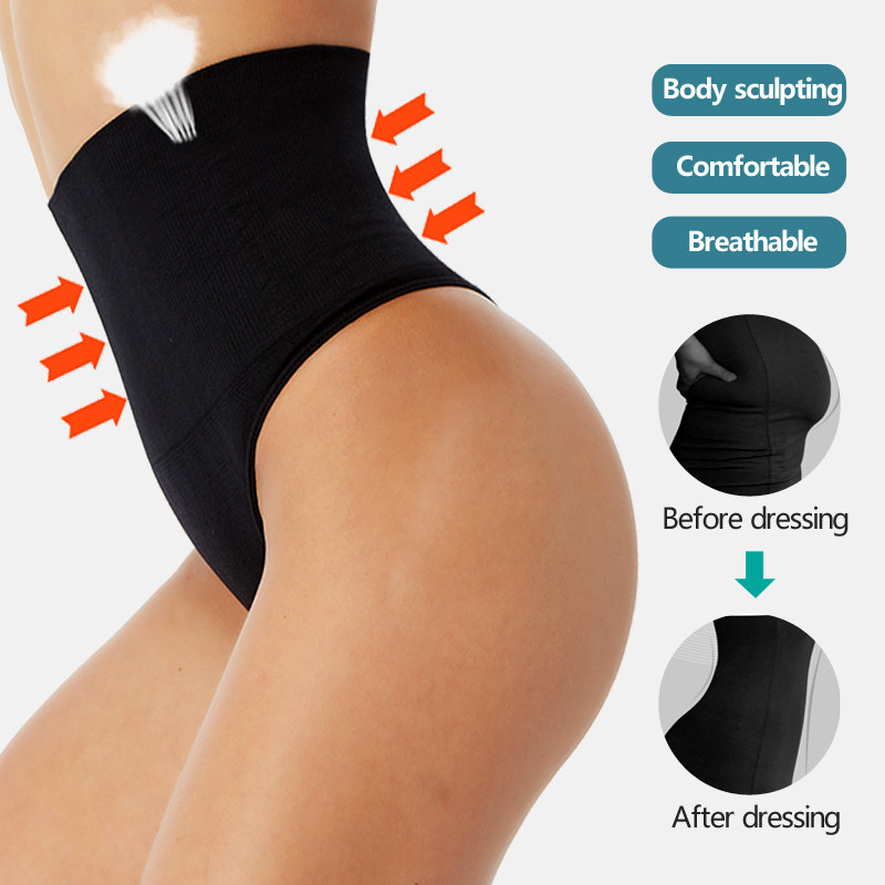 High Waist  Body Shaper Sexy Shapewear Thong Panties Traine