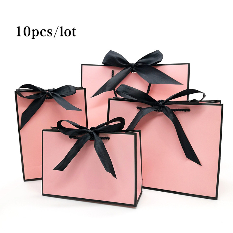 pretty pink kraft gift bag gold present box for pajamas clot