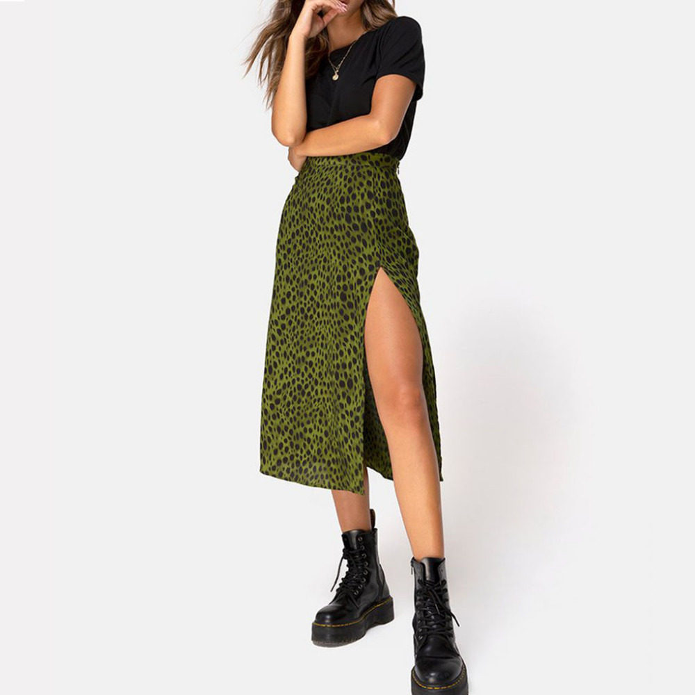 Women's Skirt High Waist Shift Divide Midi Women's Leopard|msdalam kategori Butik wanita / wanita, skirt - dari Buy2taobao.com untuk memberikan perkhidmatan ejen Taobao profesional membeli