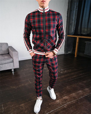 New Fashion Jackets Men Tracksuit Sets Mens set Colorful Pl