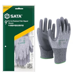世达SATA防割刺劳保手套sata赶海耐磨建筑工业中型9寸SF0712 包邮