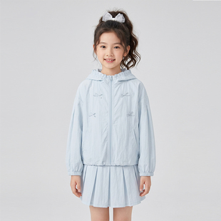 UPF50+女童防晒衣2026新款中大童防紫外线轻薄速干女孩防晒服外套
