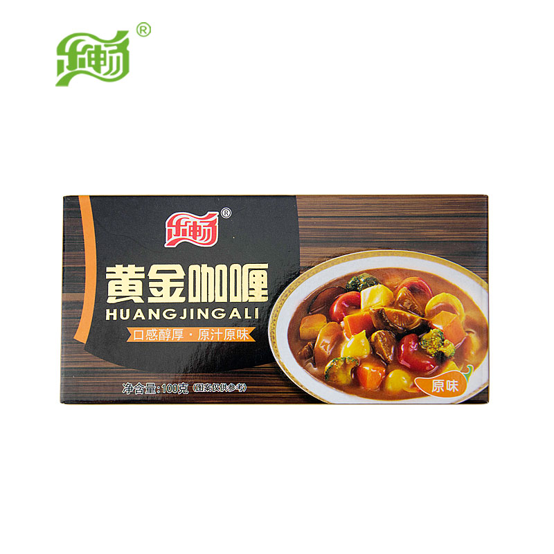 乐畅黄金咖喱盒装方块原汁原味
