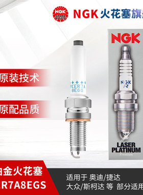 NGK双铂金火花塞PKER7A8EGS 95463 单支装适用于宝来速腾POLO凌渡