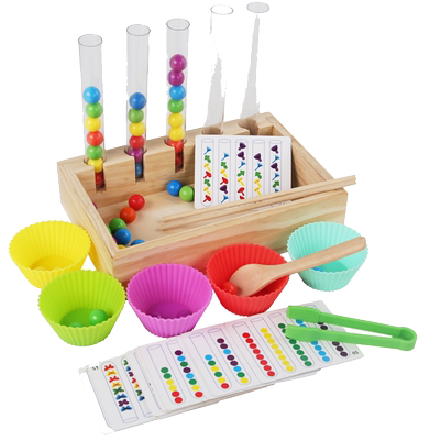 宝宝夹珠子精细动作训练3到6岁