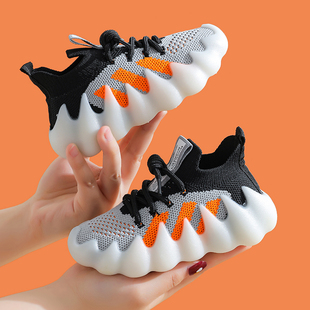 宝宝单鞋 春秋女童鞋 男童鞋 针织椰子鞋 潮 儿童运动鞋 老爹鞋 2022新款