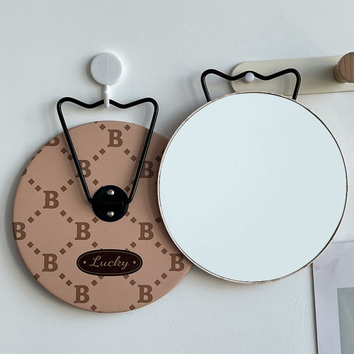 小众复古化妆镜可悬挂支架梳妆镜