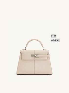 JWPEI梯形包新款真皮女包高级百搭斜挎包时尚小众手拎包通勤包