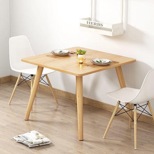 餐桌家用小户型方桌简易出租屋吃饭桌饭桌实木餐桌椅组合多人桌子