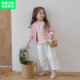 amber韩国童装 女童春夏裤 子2026新款 锦小和和 儿童白色刺绣蕾丝裤
