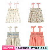 女童吊带外穿蝴蝶结儿童无袖 锦小和和 emile法国进口春夏新款 上衣