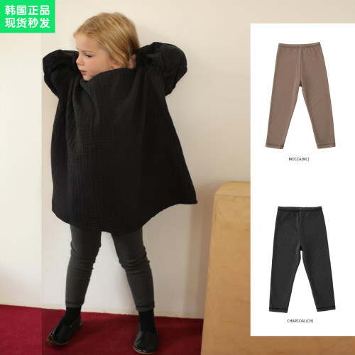 女童加绒软糯弹力保暖打底裤