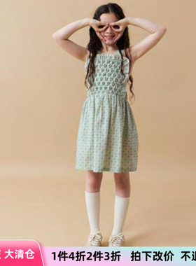 锦小和ginger snaps女童小香风连衣裙2025夏儿童花朵洋气吊带裙子