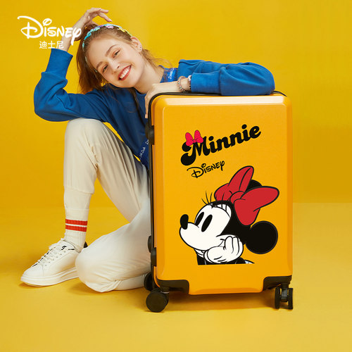 迪士尼正品24寸行李箱女可爱皮箱