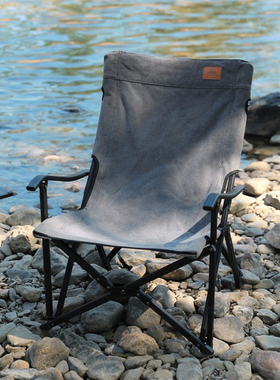 CAMPINGMOON柯曼户外折叠椅露营铝合金棉布钓鱼帆布久坐小川椅子