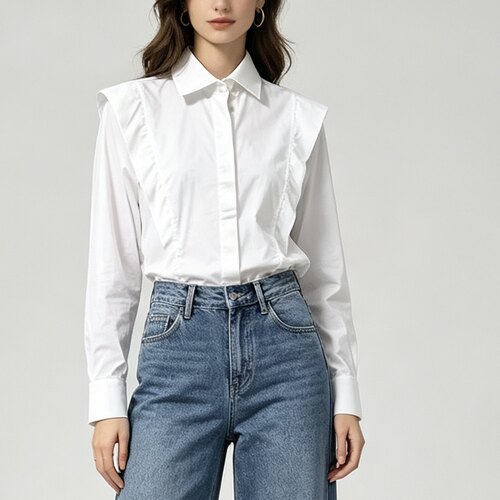 XS-S穿 STELLA MCCARTNEY 时尚细棉洋装衬衣 830