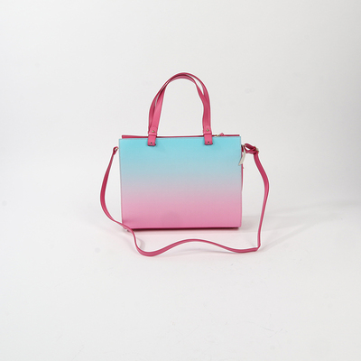 漂亮渐变色油润牛皮时装包