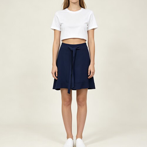 XS-S CLAUDIE PIERLOT 靓丽深蓝色洋装半裙 499