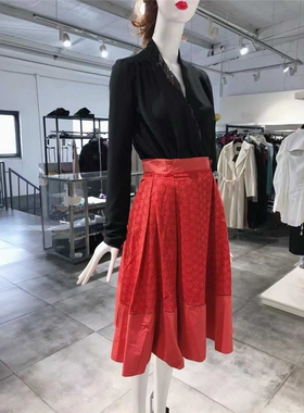 S-M穿 SA FE 漂亮立体织花洋装半裙 1270