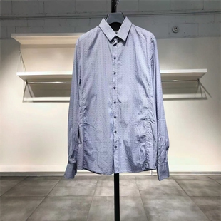 XL穿 810 细格纹洋装 衬衣 男款