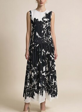 S-M-L穿 PROENZA SCHOULER 优雅简约印花图案女装连衣裙 2330