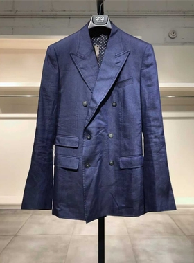 S-小M穿 DO GA 男款深蓝色洋装西服 1420