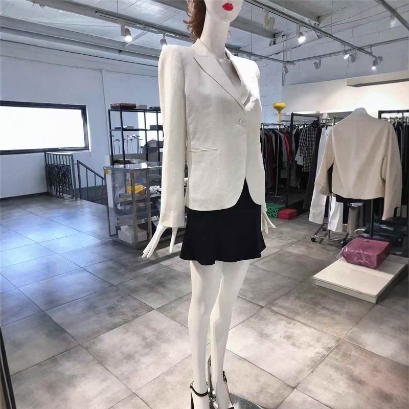 S-M穿 SONIA RYKIEL 優(yōu)雅亞麻洋裝外套 1165