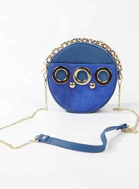 ST0UDIO MO0DA 时尚宝蓝色油润牛皮时装包 650