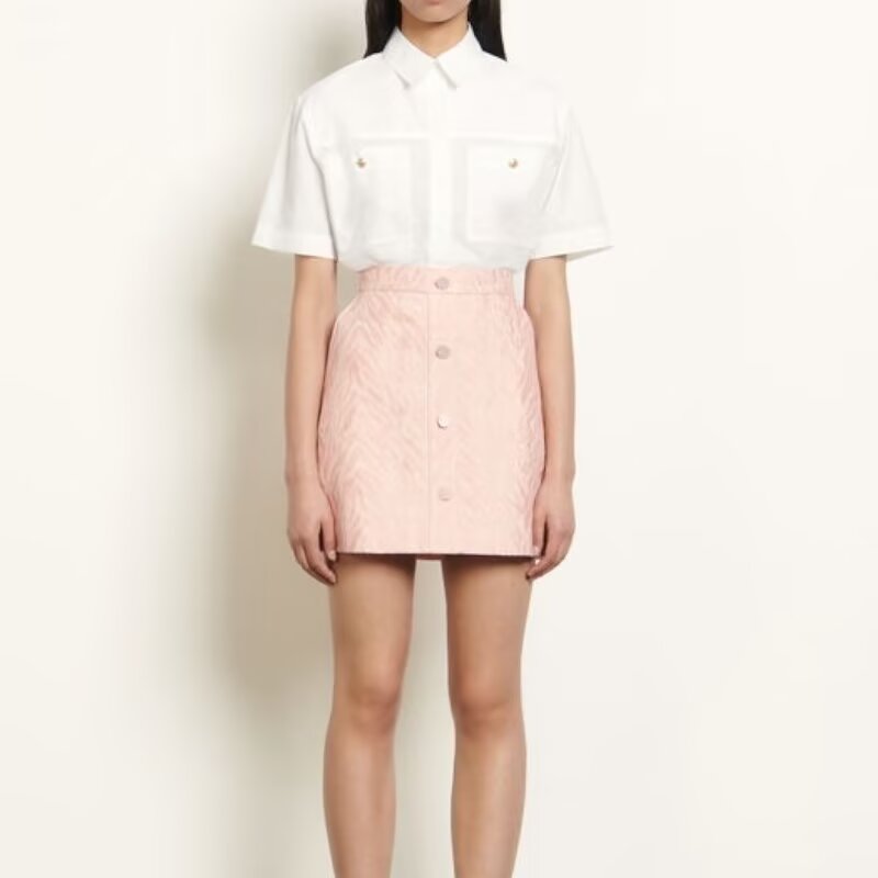 M-小L穿 SAXX 恬美粉色时装半裙 570