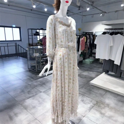 M-L穿 PHILOSOPHY DI LORENZO SERAFINI 碎花收腰女装连衣裙 1060
