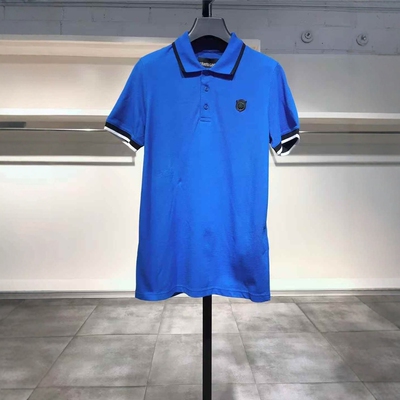 S-M穿 ROBERTO CAVALLI 男款宝蓝色POLO衫 650