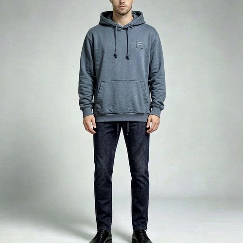 S-M穿 FI0LA 男士百搭款连帽套头休闲卫衣 150