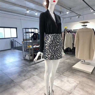 S-M穿 MAXX 漂亮豹纹洋装半裙 455