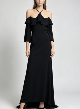 L-XL穿 ROBERTO CAVALLI 欧式吊带连衣裙 1788