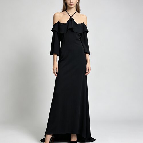 L-XL穿 ROBERTO CAVALLI 欧式吊带连衣裙 1788