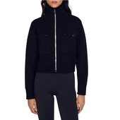 小M穿 SAXX 百搭休闲翻领拉链女装 短外套 660