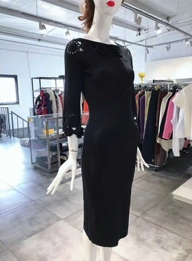 XS-S穿 TWINSET 漂亮镂空花连衣裙 620