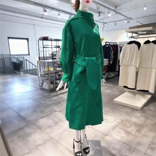 靓丽深绿色廓形羊毛大衣 ZIMMERMANN 2220 XL穿