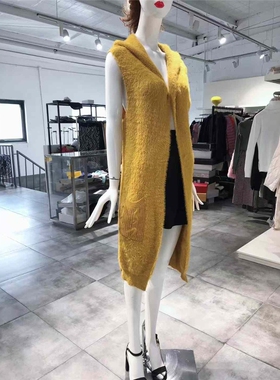 M-L穿 TOY G 深黄色慵懒针织开衫 455