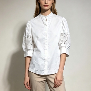 XS-S穿 ALEXANDER MCQUEEN 织花洋装衬衣 1130