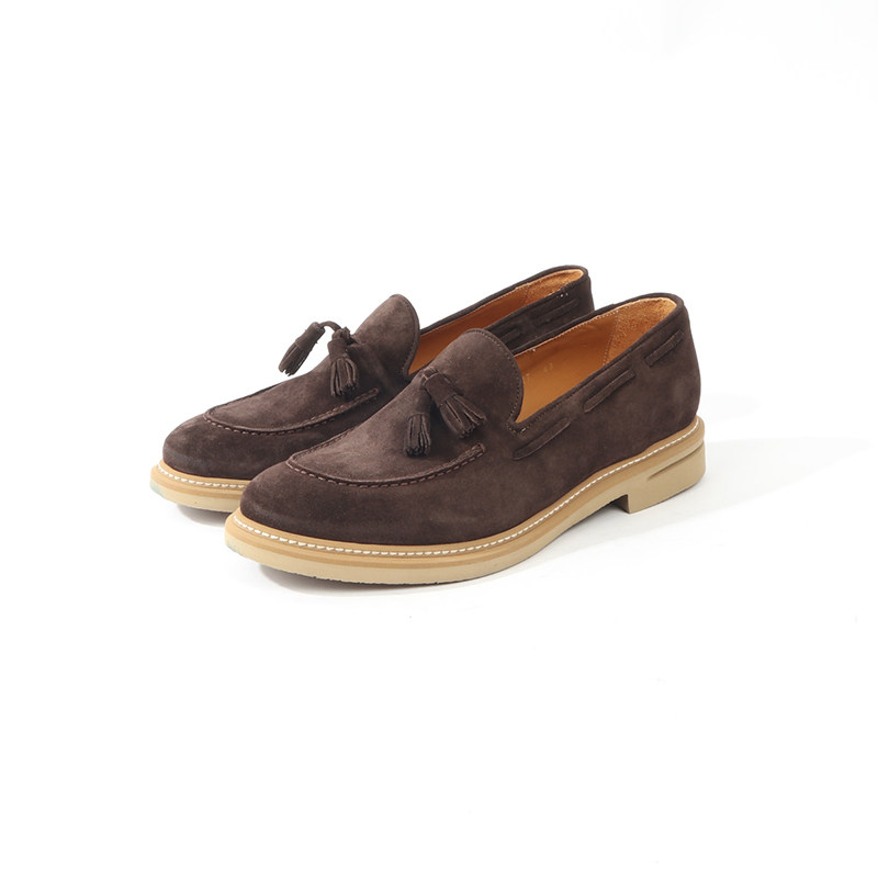 43码 BR0ECOS 男款深棕色麂皮皮鞋 699,流行男鞋,休闲皮鞋,淘宝优惠券,粉丝福利购,淘宝优惠卷