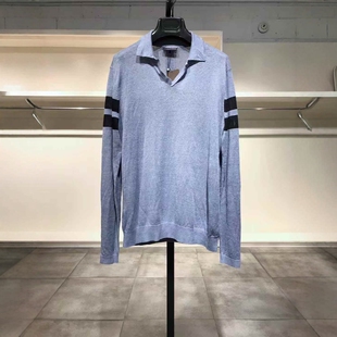 L穿 深蓝亚麻针织衫 男款 699 ARM