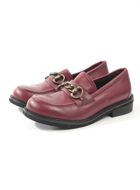 37码 DI0VINE FO0LLIE 棕红牛皮时装单鞋 455