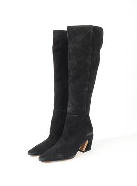 8码 SA0M ED0ELMAN 美又有轮廓感山羊麂皮高靴 810