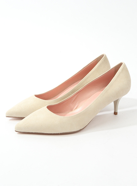 38码 ST0UDIO PO0LLINI 米白色牛皮时装单鞋 710