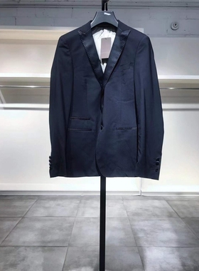 XS-S穿 PAOLONI 男款深蓝色西服 810