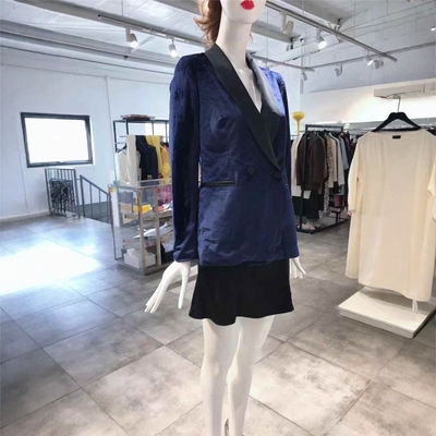 S-M穿 IRIS INK 漂亮深蓝色洋装外套 766