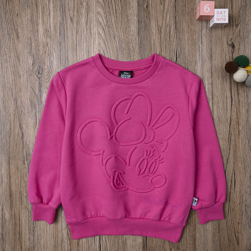 外贸欧美女宝春秋毛线圈长袖卡通卫衣女童休闲外套上衣可爱套头衫