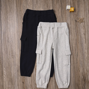 裤 子男童工装 休闲裤 哈伦裤 外贸日单男宝春秋卫裤 运动裤 毛线圈长裤