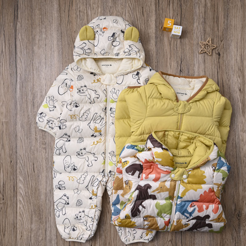 BL国内单冬款婴儿轻薄羽绒服宝宝长袖连帽保暖连体衣不包脚长爬服,童装/婴儿装/亲子装,连身衣/爬服/哈衣,淘宝优惠券,粉丝福利购,淘宝优惠卷